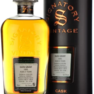 GLEN GRANT 1995 21 ANS SIGNATORY