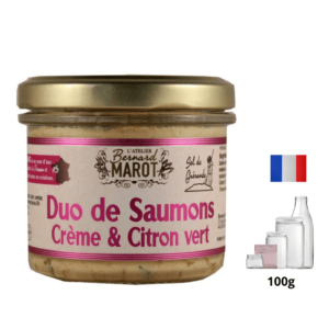 Duo de Saumons Crème & Citron vert alambic Avranches fougères