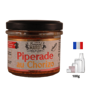 Piperade au Chorizo « Piment d’Espelette alambic Avranches fougères