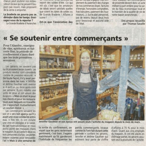 "Se soutenir entre commerçants"