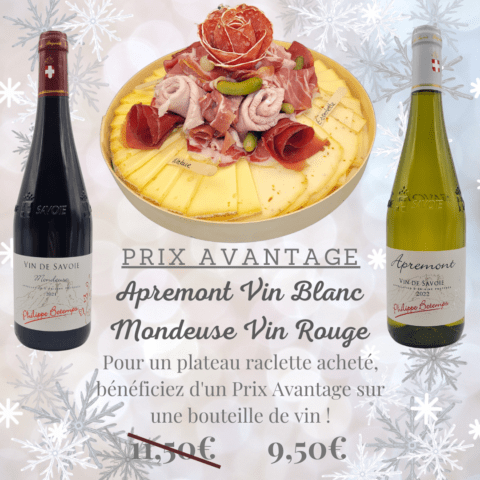 Prix Avantage Apremont & Mondeuse Plateau Raclette ma cave alambic avranches fougeres